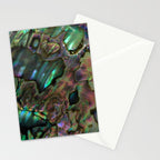 Oil Slick Abalone Mother Of Pearl Stationery Card Gallery Image 2