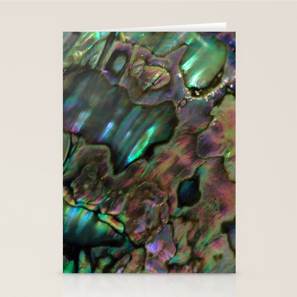 Oil Slick Abalone Mother Of Pearl Stationery Card Gallery Image 2