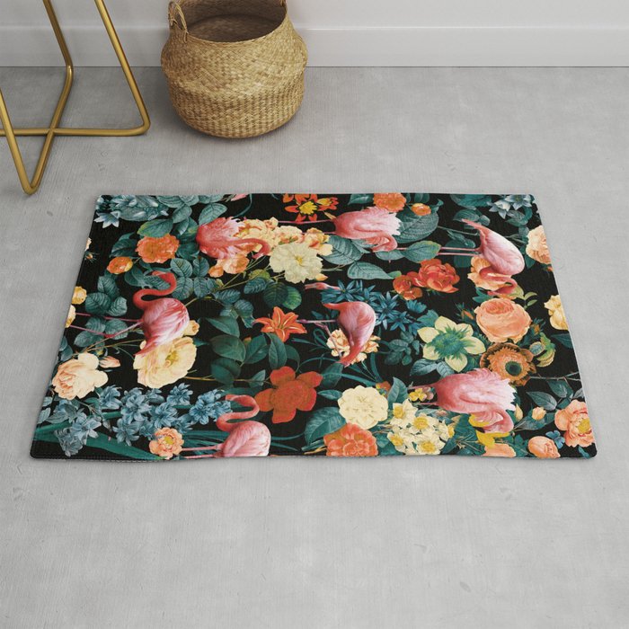 Floral and Flemingo II Pattern Rug Gallery Image 1
