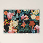 Floral and Flemingo II Pattern Welcome Mat Gallery Image 1