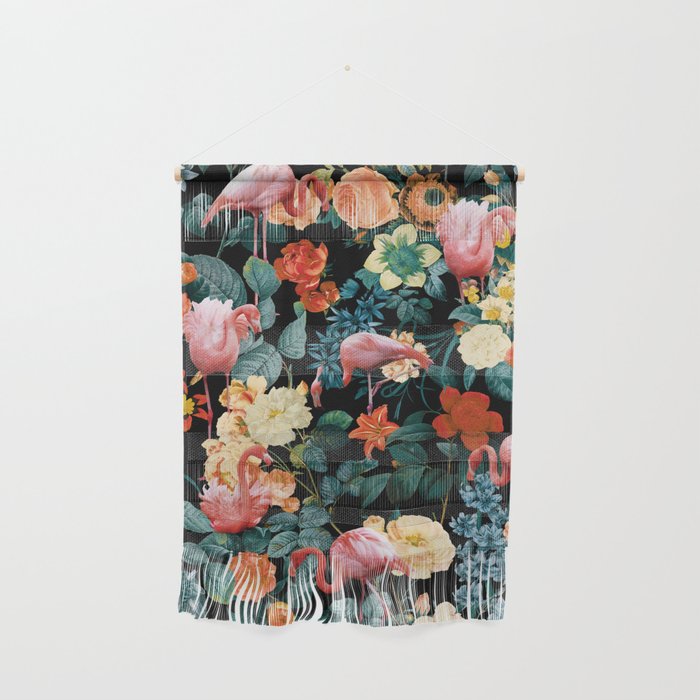 Floral and Flemingo II Pattern Wall Hanging Gallery Image 1