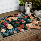 Floral and Flemingo II Pattern Outdoor Rug Gallery Image 2