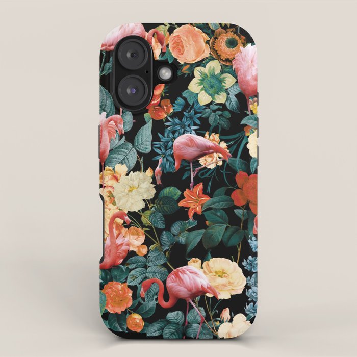 Floral and Flemingo II Pattern iPhone Case Gallery Image 1