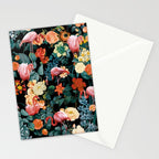 Floral and Flemingo II Pattern Stationery Card Gallery Image 2
