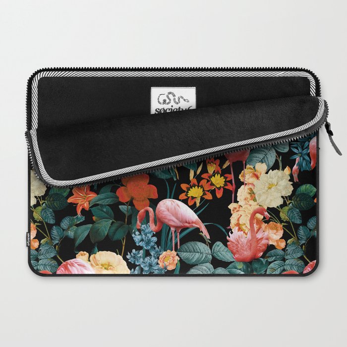 Floral and Flemingo II Pattern Laptop Sleeve Gallery Image 2