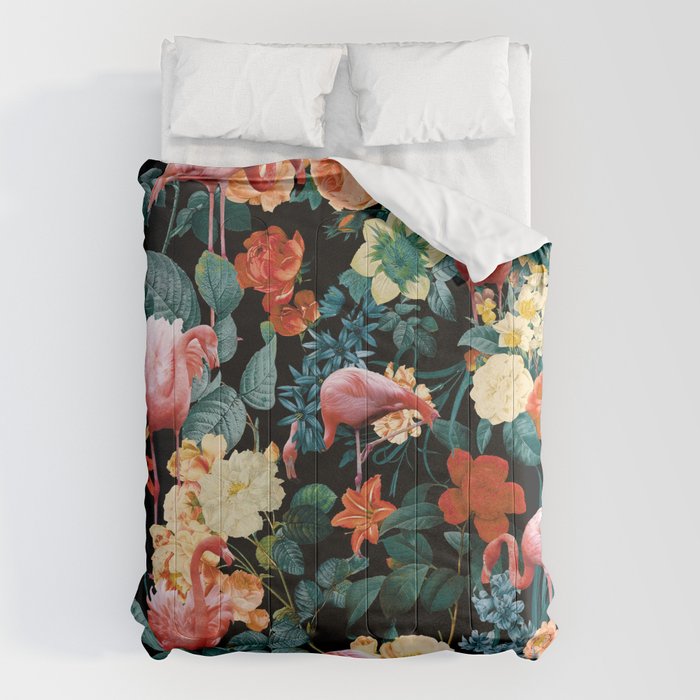 Floral and Flemingo II Pattern Comforter Gallery Image 6