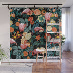 Floral and Flemingo II Pattern Wall Mural Gallery Image 1