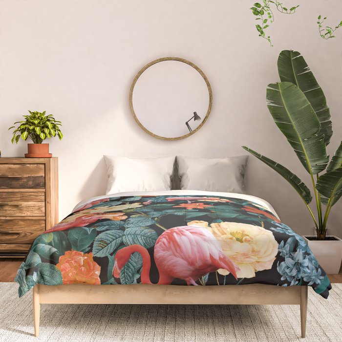 Floral and Flemingo II Pattern Comforter Gallery Image 3