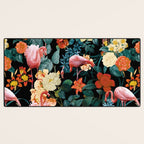 Floral and Flemingo II Pattern Desk Mat Gallery Image 3
