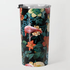 Floral and Flemingo II Pattern Travel Mug Gallery Image 3