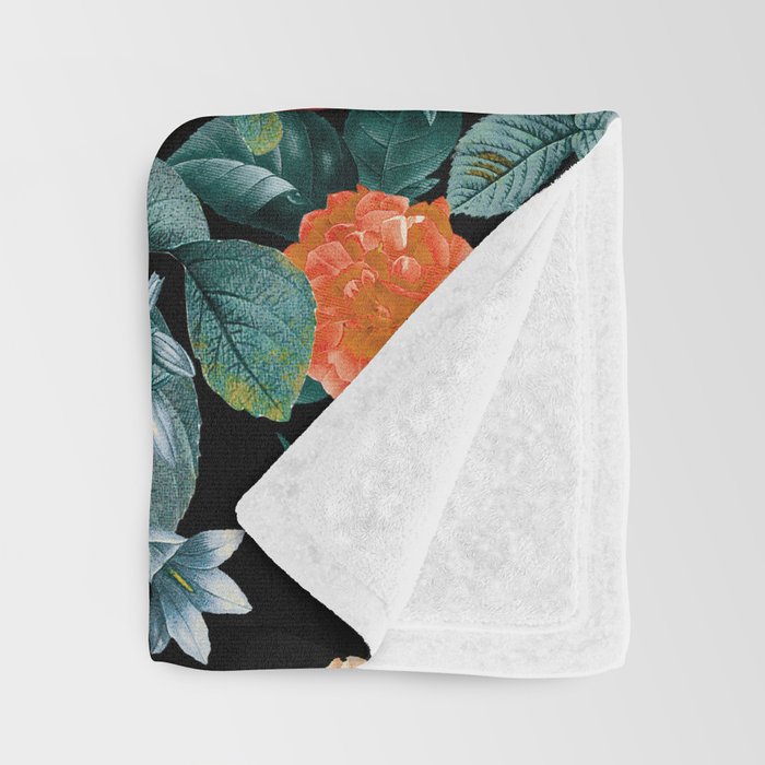 Floral and Flemingo II Pattern Throw Blanket Gallery Image 3