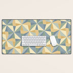 Kaleidoscope Tile Pattern XIV Neutral Earthy Pastel Desk Mat Gallery Image 1