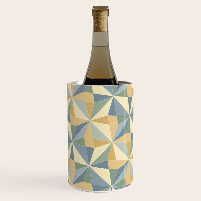 Kaleidoscope Tile Pattern XIV Neutral Earthy Pastel Wine Chiller Gallery Image 2