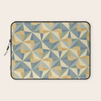 Kaleidoscope Tile Pattern XIV Neutral Earthy Pastel Laptop Sleeve Gallery Image 1