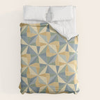 Kaleidoscope Tile Pattern XIV Neutral Earthy Pastel Comforter Gallery Image 6