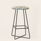 Kaleidoscope Tile Pattern XIV Neutral Earthy Pastel Stool Gallery Image 1