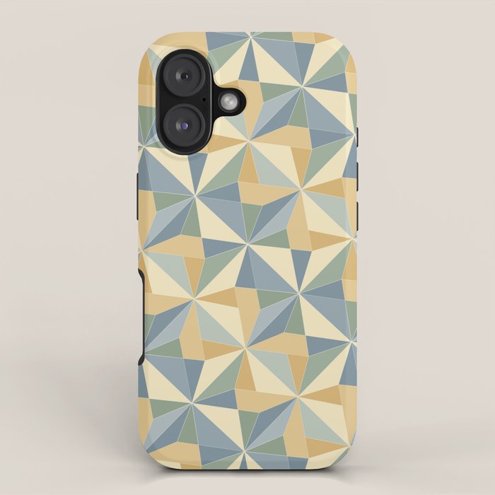 Kaleidoscope Tile Pattern XIV Neutral Earthy Pastel iPhone Case Gallery Image 1