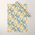 Kaleidoscope Tile Pattern XIV Neutral Earthy Pastel Wrapping Paper Gallery Image 1