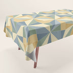 Kaleidoscope Tile Pattern XIV Neutral Earthy Pastel Tablecloth Gallery Image 1
