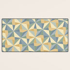 Kaleidoscope Tile Pattern XIV Neutral Earthy Pastel Desk Mat Gallery Image 3