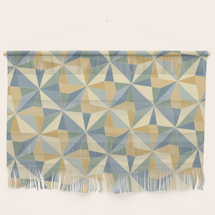 Kaleidoscope Tile Pattern XIV Neutral Earthy Pastel Wall Hanging Gallery Image 1