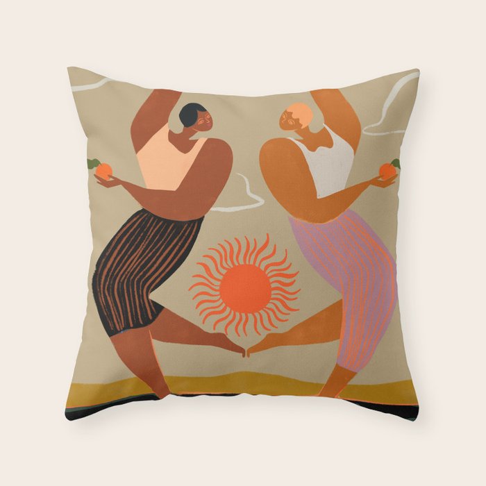 Double Power Throw Pillow Gallery Image 1