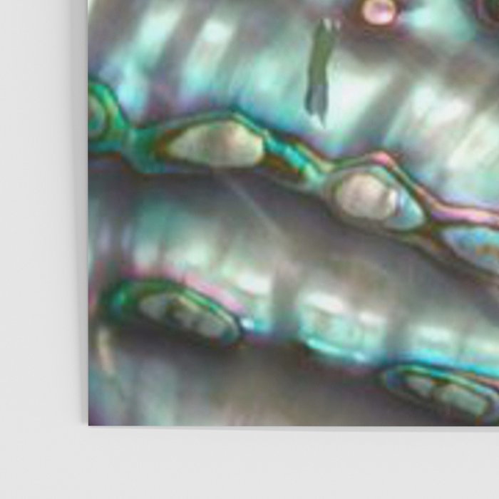 Glowing Cotton Candy Pink & Green Abalone Mother of Pearl Poster Gallery Image 3