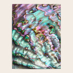 Glowing Cotton Candy Pink & Green Abalone Mother of Pearl Poster Gallery Image 4