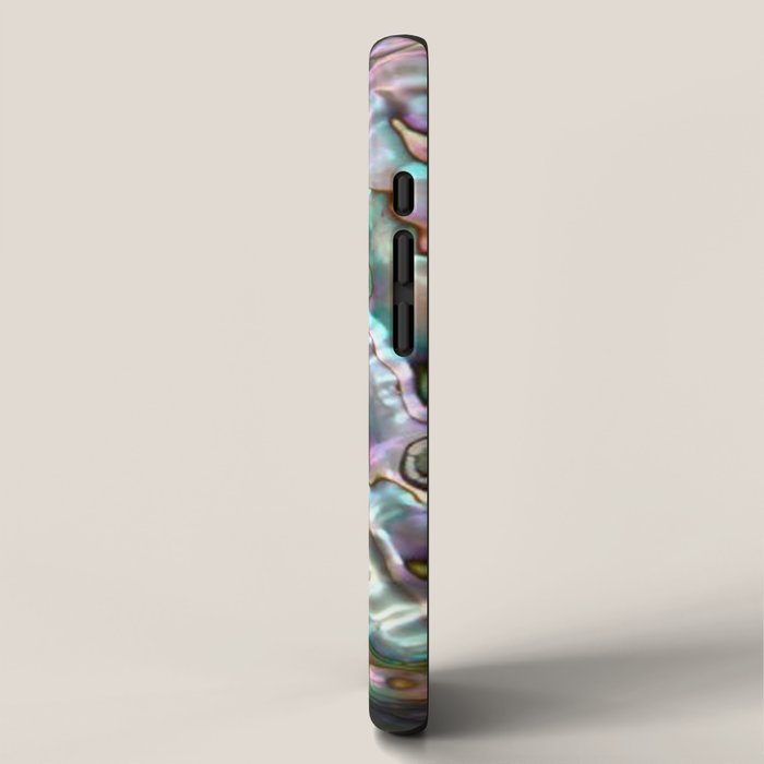 Glowing Cotton Candy Pink & Green Abalone Mother of Pearl iPhone Case Gallery Image 2