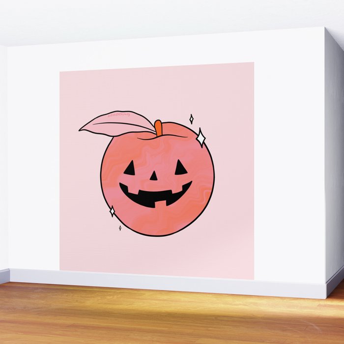Spooky Peach Wall Mural Gallery Image 2