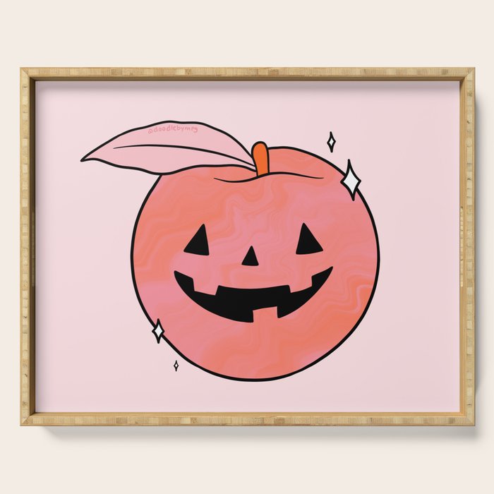 Spooky Peach Serving Tray Gallery Image 1