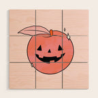 Spooky Peach Wood Wall Art Gallery Image 1