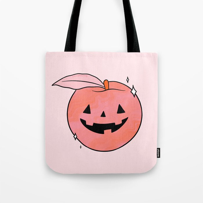Spooky Peach Tote Bag Gallery Image 1