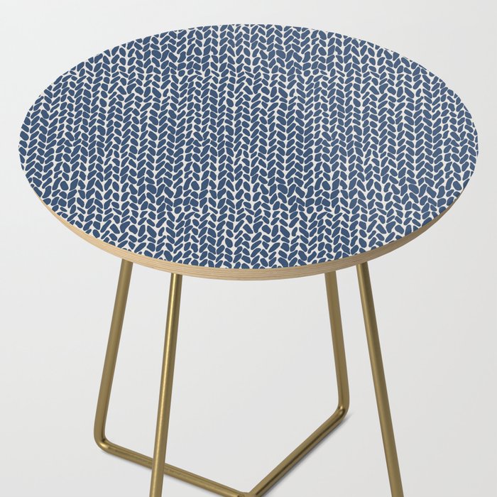 Hand Knit Navy Side Table Gallery Image 2
