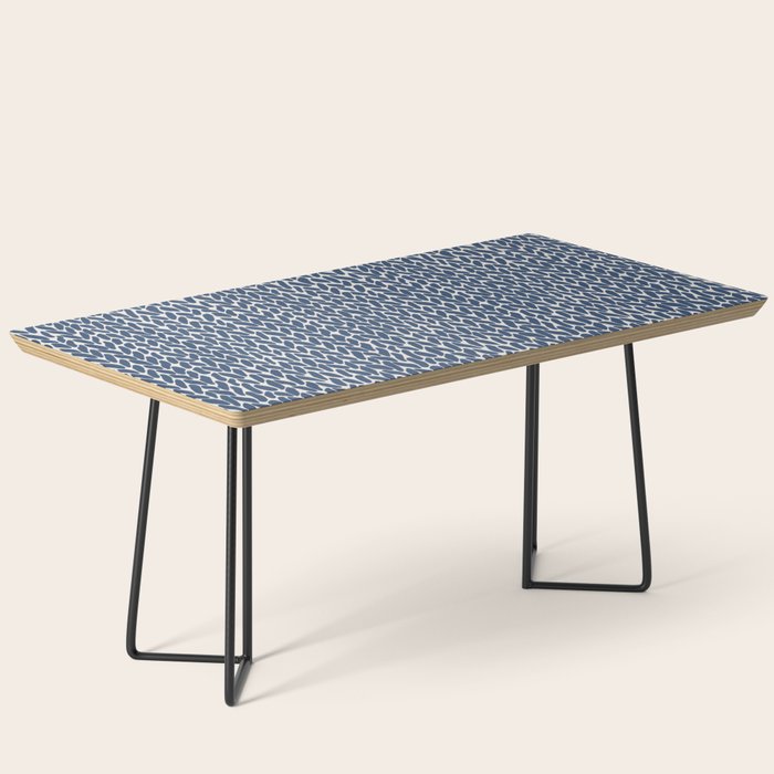 Hand Knit Navy Coffee Table Gallery Image 1