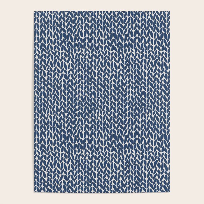 Hand Knit Navy Poster Gallery Image 4
