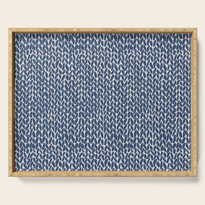 Hand Knit Navy Serving Tray Gallery Image 1