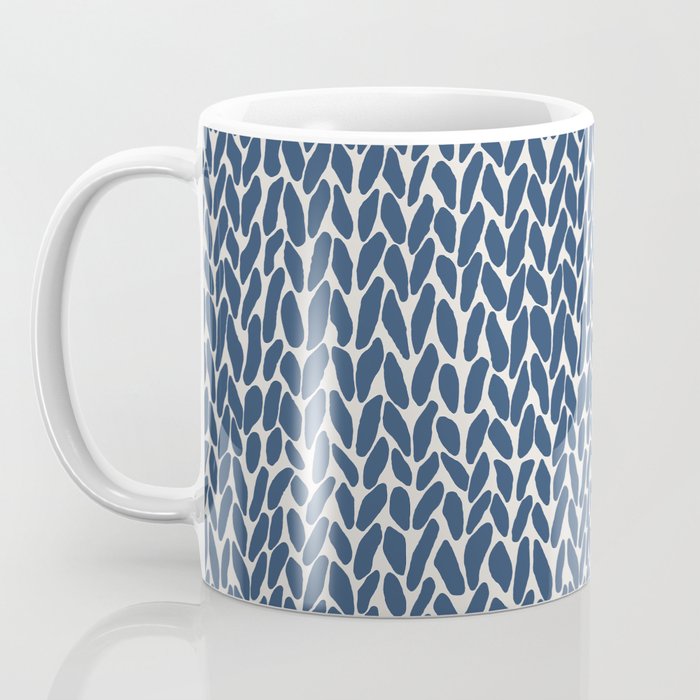 Hand Knit Navy Coffee Mug Gallery Image 3