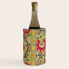 Lakai Suzani Uzbekistan Floral Embroidery Print Wine Chiller Gallery Image 3
