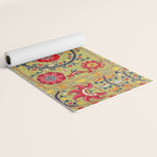 Lakai Suzani Uzbekistan Floral Embroidery Print Yoga Mat Gallery Image 2