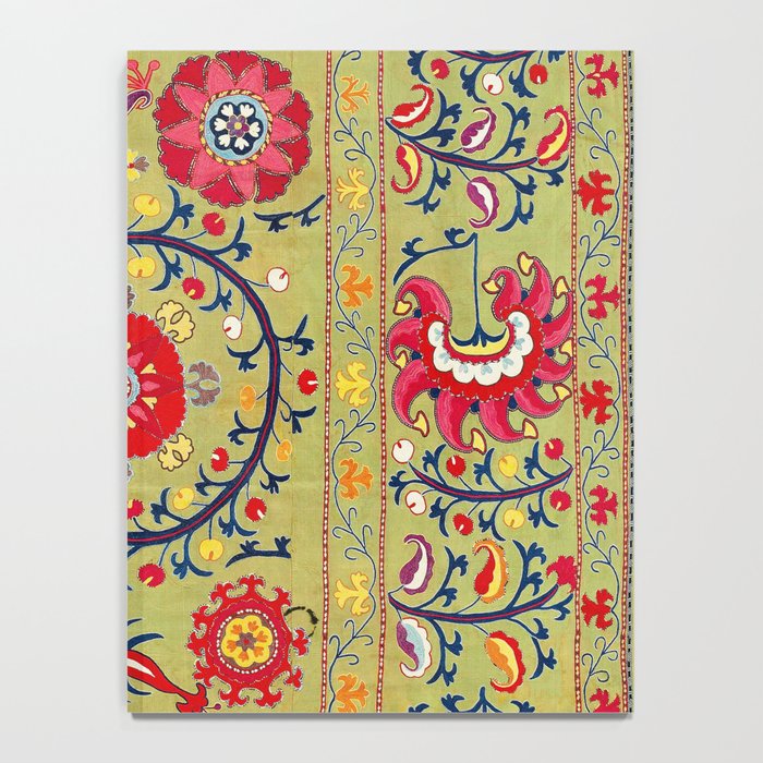 Lakai Suzani Uzbekistan Floral Embroidery Print Notebook Gallery Image 4