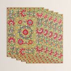 Lakai Suzani Uzbekistan Floral Embroidery Print Wrapping Paper Gallery Image 3