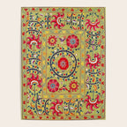 Lakai Suzani Uzbekistan Floral Embroidery Print Poster Gallery Image 4