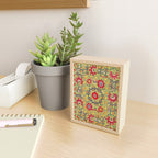 Lakai Suzani Uzbekistan Floral Embroidery Print Mini Art Print Gallery Image 2