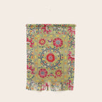 Lakai Suzani Uzbekistan Floral Embroidery Print Wall Hanging Gallery Image 1