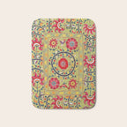 Lakai Suzani Uzbekistan Floral Embroidery Print Bath Mat Gallery Image 1