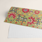 Lakai Suzani Uzbekistan Floral Embroidery Print Wrapping Paper Gallery Image 2