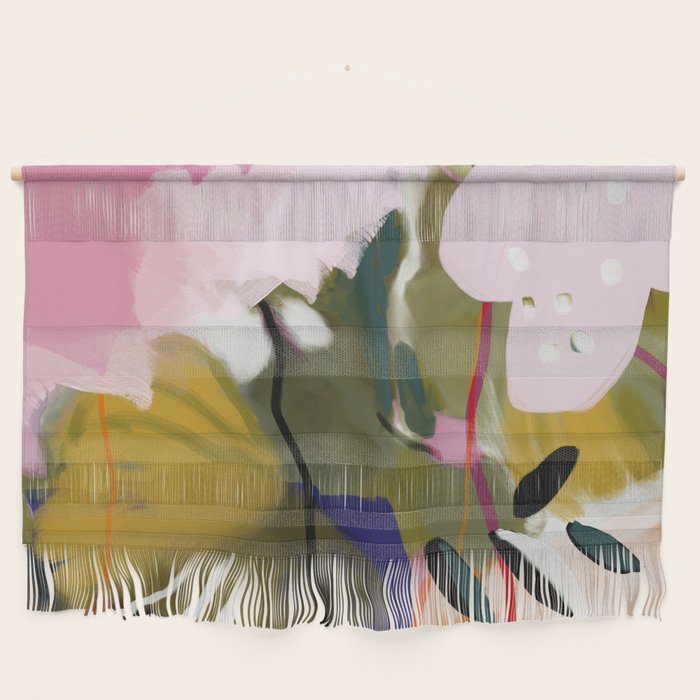 abstract jungle leaves Wall Hanging Gallery Image 1