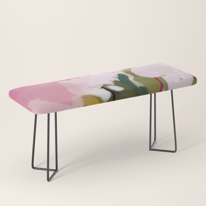 abstract jungle leaves Bench Gallery Image 1