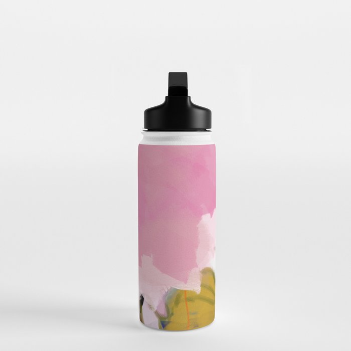 abstract jungle leaves Water Bottle Gallery Image 3